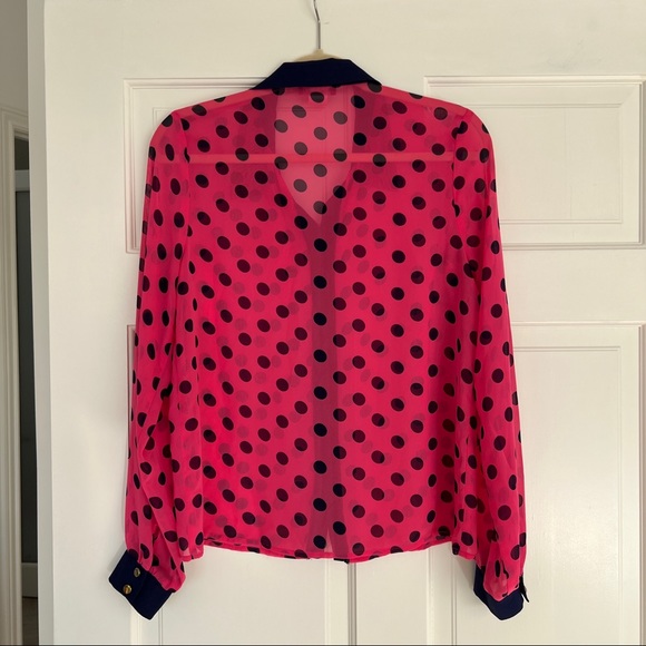 LIKE NEW Super Cute Sheer Blouses - Picture 3 of 11